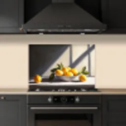 Citroenen - Stilleven - Geel keuken achterwand spatscherm klein -sfeer1
