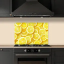 Citroenen - Geel - Zomers - levendig keuken achterwand spatscherm klein -sfeer1