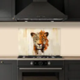 Luipaard - Symmetrisch - Strepen keuken achterwand spatscherm klein -sfeer1