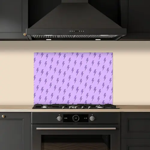 Bliksem - Paars - Lila keuken achterwand spatscherm klein 900 -sfeer1