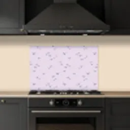 Lila - Vogels - Blauw keuken achterwand spatscherm klein 900 -sfeer1