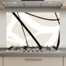 Lijn - Abstract - Minimalisme - Pastel keuken achterwand spatscherm klein -3d_website