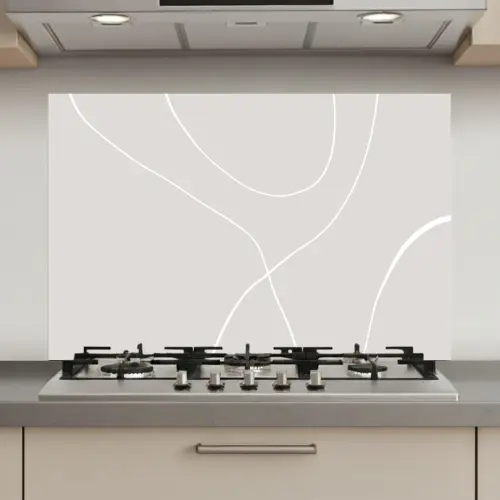 Line art - Abstract - Pastel keuken achterwand spatscherm klein -3d_website