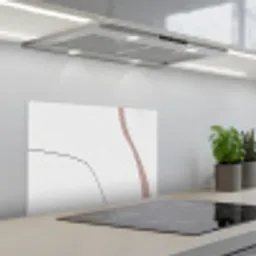 Lijn - Pastel - Design keuken achterwand spatscherm klein -3d_schuin