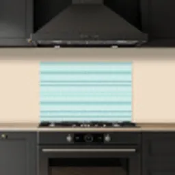 Lijnen - Blauwgroen - Patroon keuken achterwand spatscherm klein 900 -sfeer1