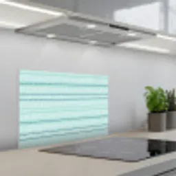 Lijnen - Blauwgroen - Patroon keuken achterwand spatscherm klein 900 -3d_schuin