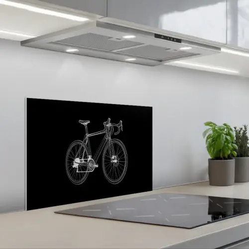Lijnen - Illustratie - Wit keuken achterwand spatscherm klein -3d_schuin