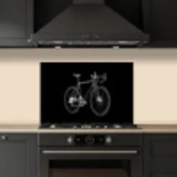Lijnen - Illustratie - Wit keuken achterwand spatscherm klein -sfeer1
