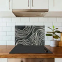 Lijnen - Patroon - Abstract - Wit keuken achterwand spatscherm klein -sfeer2