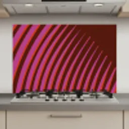 Lijnen - Rood - Beweging keuken achterwand spatscherm klein -3d_website