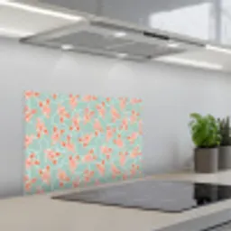 Zee - Kreeft - Groen - Oranje keuken achterwand spatscherm klein 900 -3d_schuin