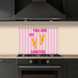 Lobster - Love - Valentijn keuken achterwand spatscherm klein -sfeer1