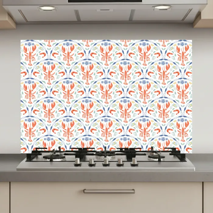 Sfeer - Oranje - Blauw - Groen keuken achterwand spatscherm klein 900 -3d_website
