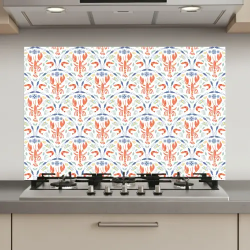 Sfeer - Oranje - Blauw - Groen keuken achterwand spatscherm klein 900 -3d_website