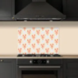 Zee - Kreeft  - Blauw - Geel - Oranje keuken achterwand spatscherm klein 900 -sfeer1