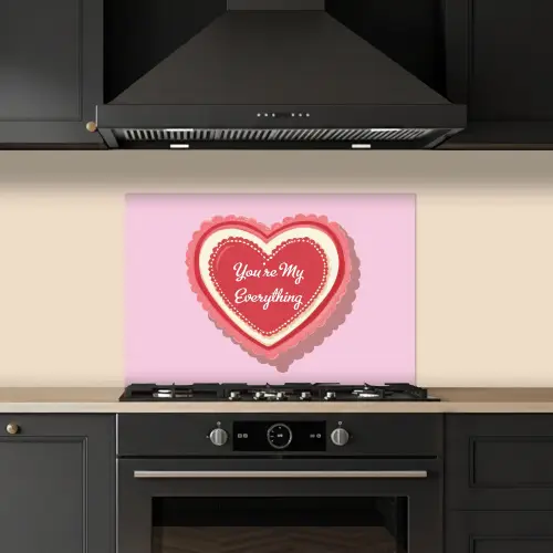 Liefde - Hart - Valentijn keuken achterwand spatscherm klein -sfeer1