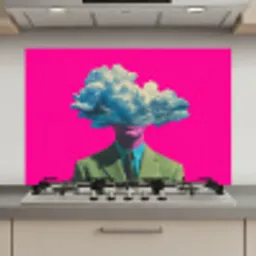 Man - Pak - Wolk - Roze keuken achterwand spatscherm klein -3d_website