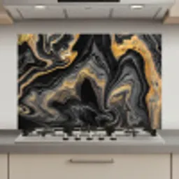 Marmer - Acryl - Goud - Luxe - Abstract keuken achterwand spatscherm klein -3d_website