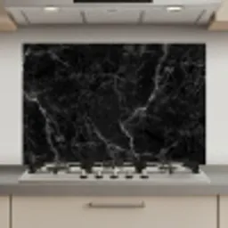 Marmer look - Luxe - Zwart keuken achterwand spatscherm klein -3d_website