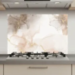 Marmer - Bruin - Gouden keuken achterwand spatscherm klein -3d_website