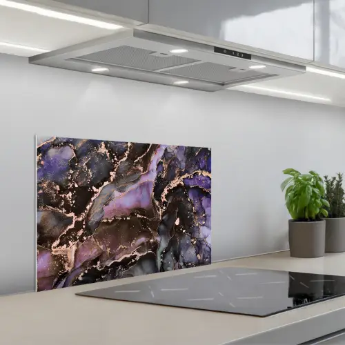 Marmer - Goud - Roze keuken achterwand spatscherm klein -3d_schuin