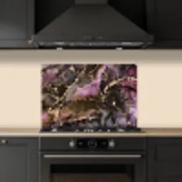 Marmer - Gold - Steen - Abstract keuken achterwand spatscherm klein -sfeer1