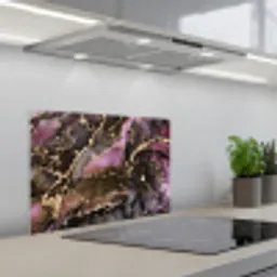 Marmer - Gold - Steen - Abstract keuken achterwand spatscherm klein -3d_schuin