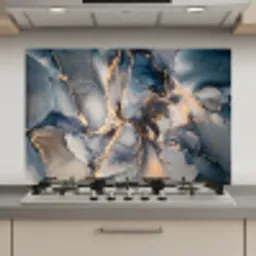Marmer - Grijs - Blauw - Luxe - Goud keuken achterwand spatscherm klein -3d_website