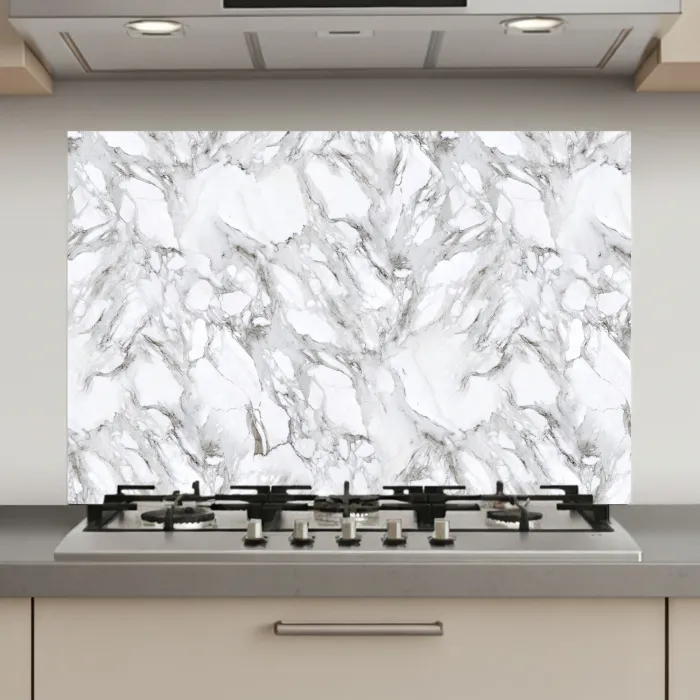 Marmer - Gelaagd - Brekend - Grijsstructuur keuken achterwand spatscherm klein 900 -3d_website