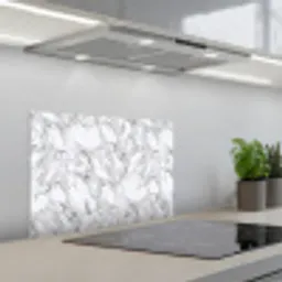 Marmer - Gelaagd - Brekend - Grijsstructuur keuken achterwand spatscherm klein 900 -3d_schuin