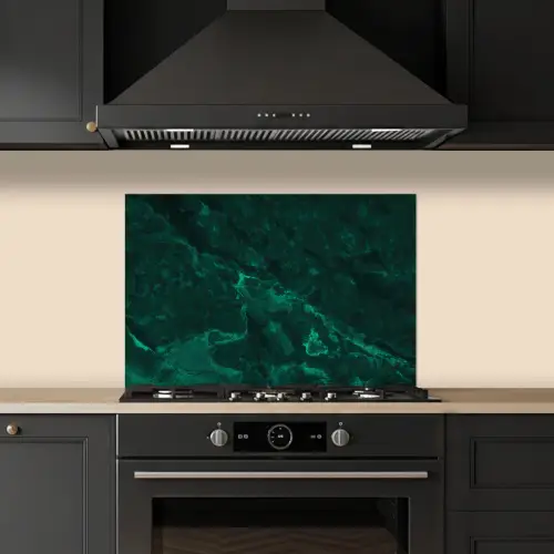 Marmer - Kalk - Groen - Structuur - Marmerlook keuken achterwand spatscherm klein -sfeer1