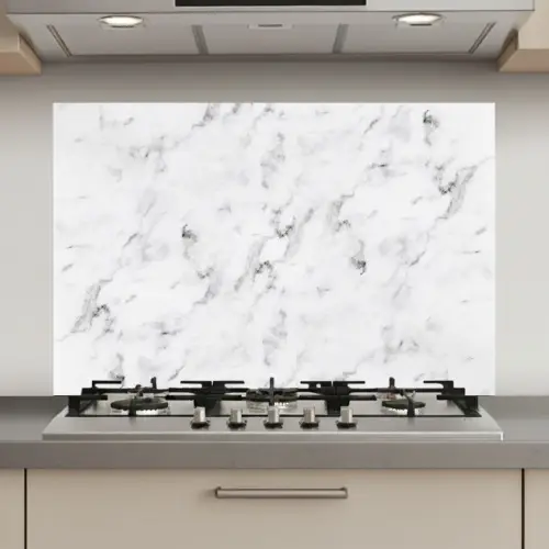 Marmer - Luxe - Wit - Grijs - Marmerlook keuken achterwand spatscherm klein -3d_website