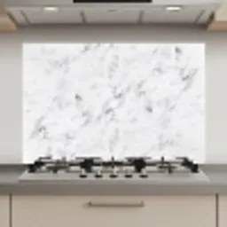 Marmer - Luxe - Wit - Grijs - Marmerlook keuken achterwand spatscherm klein -3d_website