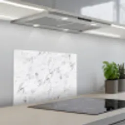 Marmer - Luxe - Wit - Grijs - Marmerlook keuken achterwand spatscherm klein -3d_schuin
