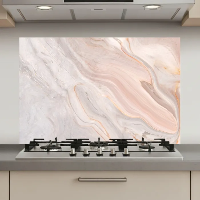 Marmer - Patroon - Pastel - Abstract - Marmerlook - Luxe keuken achterwand spatscherm klein -3d_website