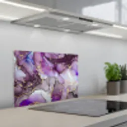 Marmer - Roze - Paars - Gold keuken achterwand spatscherm klein -3d_schuin