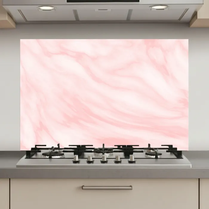 Marmer - Roze - Wit - Luxe - Marmerlook keuken achterwand spatscherm klein -3d_website