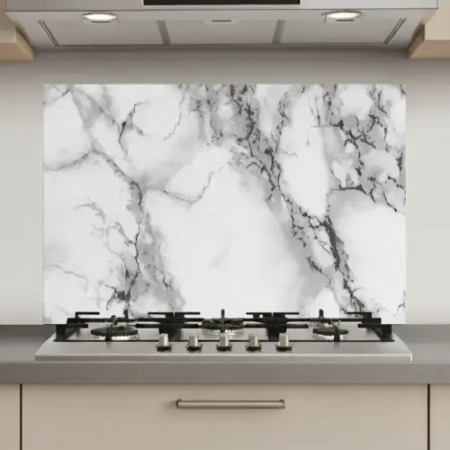 Marmer - Steen - Wit - Grijs - Zwart - Marmerlook keuken achterwand spatscherm klein -3d_website