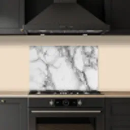 Marmer - Steen - Wit - Grijs - Zwart - Marmerlook keuken achterwand spatscherm klein -sfeer1