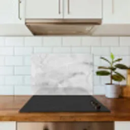Marmer - Steen - Wit - Grijs - Marmerlook keuken achterwand spatscherm klein -sfeer2
