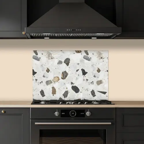 Marmer - Terrazzo - Decoratie - Interieur keuken achterwand spatscherm klein -sfeer1