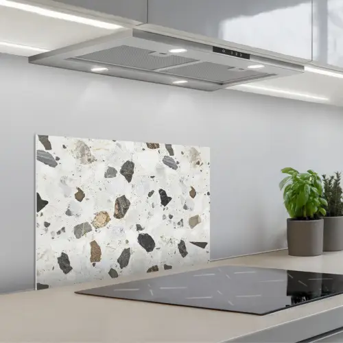 Marmer - Terrazzo - Decoratie - Interieur keuken achterwand spatscherm klein -3d_schuin