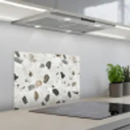 Marmer - Terrazzo - Decoratie - Interieur keuken achterwand spatscherm klein -3d_schuin