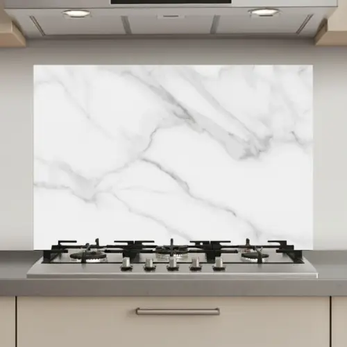Marmer - Structuur - Wit - Grijs - Steen - Marmerlook keuken achterwand spatscherm klein -3d_website