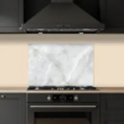 Marmer - Wit - Patronen - Steen - Marmerlook keuken achterwand spatscherm klein -sfeer1