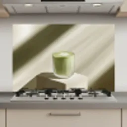 Matcha - Glas - Groen - Minimalistisch keuken achterwand spatscherm klein -3d_website