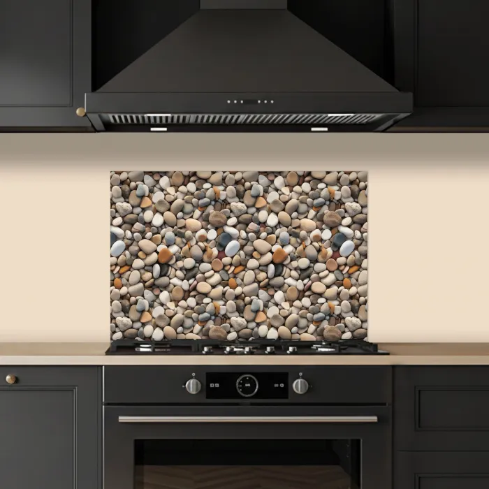 Matte - Lichte - Stenen keuken achterwand spatscherm klein 900 -sfeer1