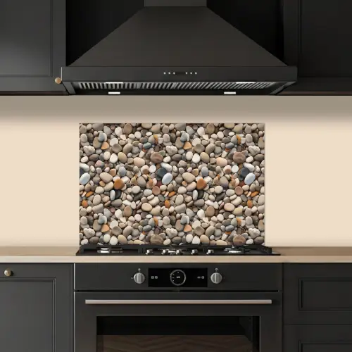 Matte - Lichte - Stenen keuken achterwand spatscherm klein 900 -sfeer1