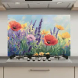 Weide - Bloemen - Kleurrijk keuken achterwand spatscherm klein -3d_website