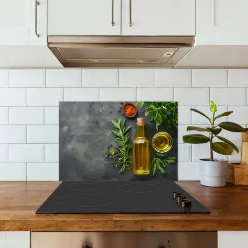 Mediterrane Keukenessenties keuken achterwand spatscherm klein -sfeer2